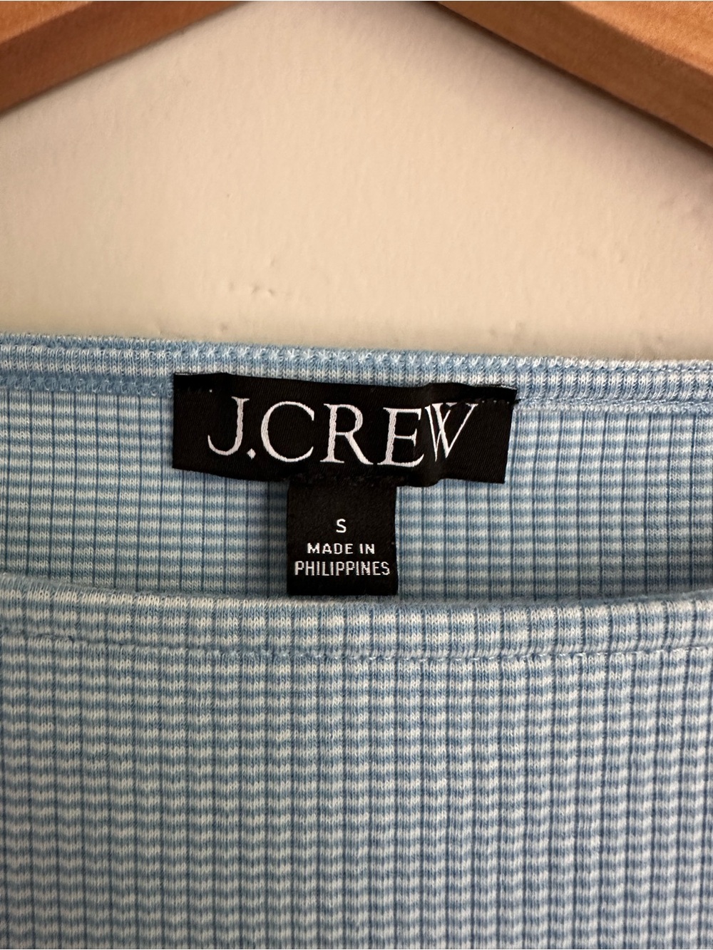 J. Crew Light Blue Ruffled Sleeve Knit Tank - Picture 3 of 5